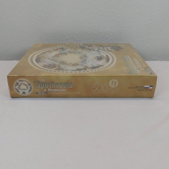 Apotheosis of Washington 500 pc Jigsaw Puzzle 20" Round US Capitol Fresco NEW - Picture 4 of 6